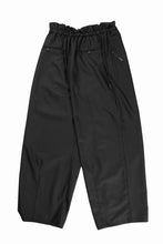 画像をギャラリービューアに読み込む, F/CE. TWIST WOOL WIDE TROUSERS (BLACK)