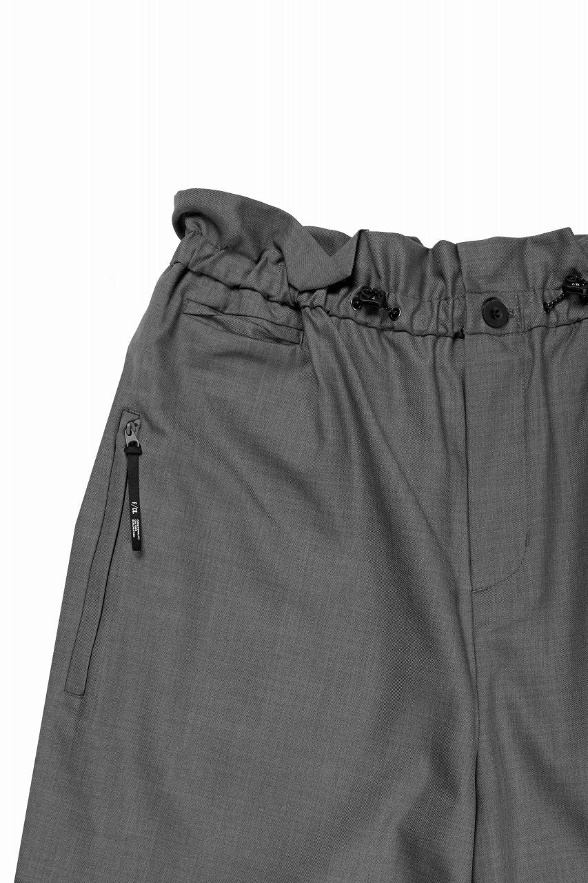 画像をギャラリービューアに読み込む, F/CE. TWIST WOOL WIDE TROUSERS (GRAY)