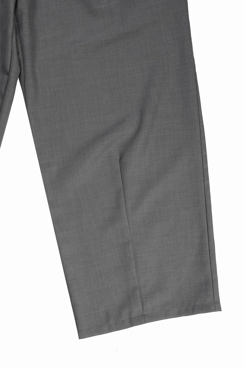 画像をギャラリービューアに読み込む, F/CE. TWIST WOOL WIDE TROUSERS (GRAY)