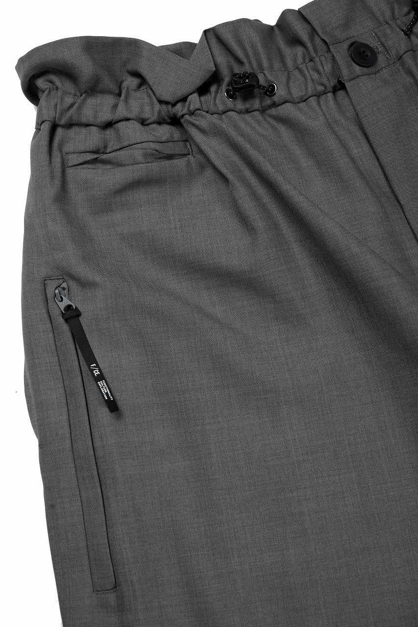 画像をギャラリービューアに読み込む, F/CE. TWIST WOOL WIDE TROUSERS (GRAY)