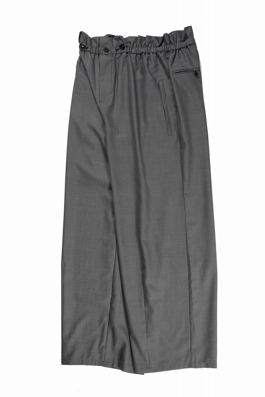 画像をギャラリービューアに読み込む, F/CE. TWIST WOOL WIDE TROUSERS (GRAY)