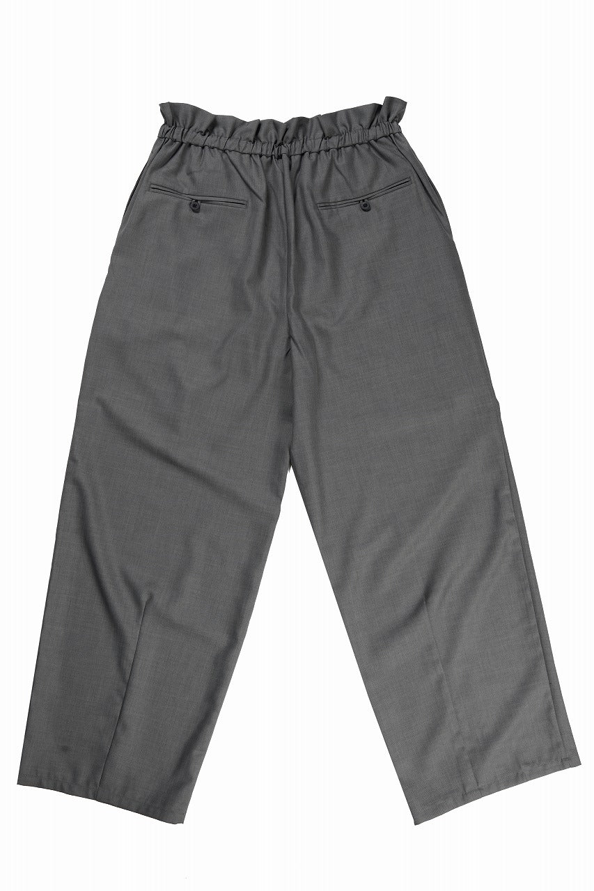 画像をギャラリービューアに読み込む, F/CE. TWIST WOOL WIDE TROUSERS (GRAY)