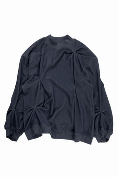 Load image into Gallery viewer, 【SAMPLE SALE】A.F ARTEFACT BOMBER HEAT® TUCK CREW TOPS (INDIGO)