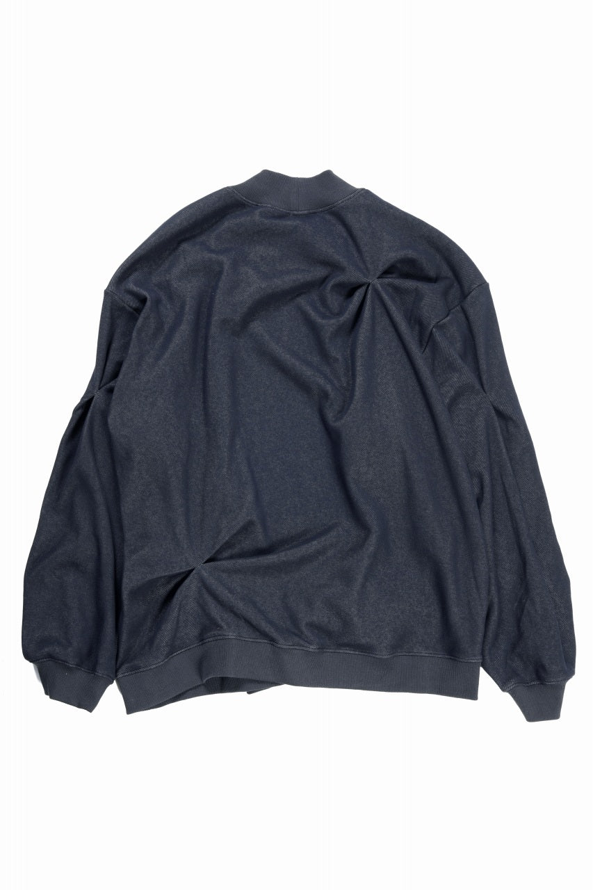 SAMPLE SALE】A.F ARTEFACT BOMBER HEAT® TUCK CREW TOPS (INDIGO)の