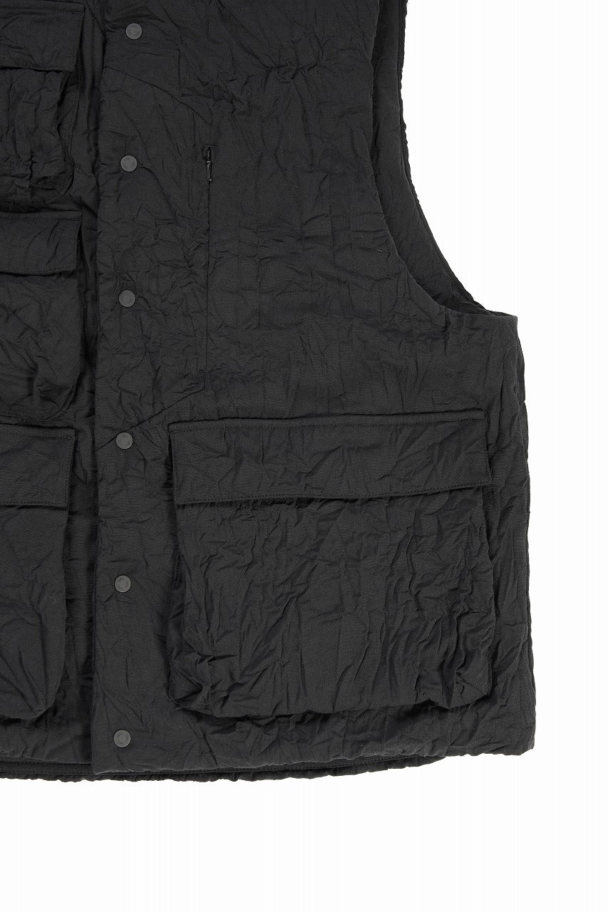 画像をギャラリービューアに読み込む, F/CE. INFINITY CREASE PRIMALOFT VEST (BLACK)