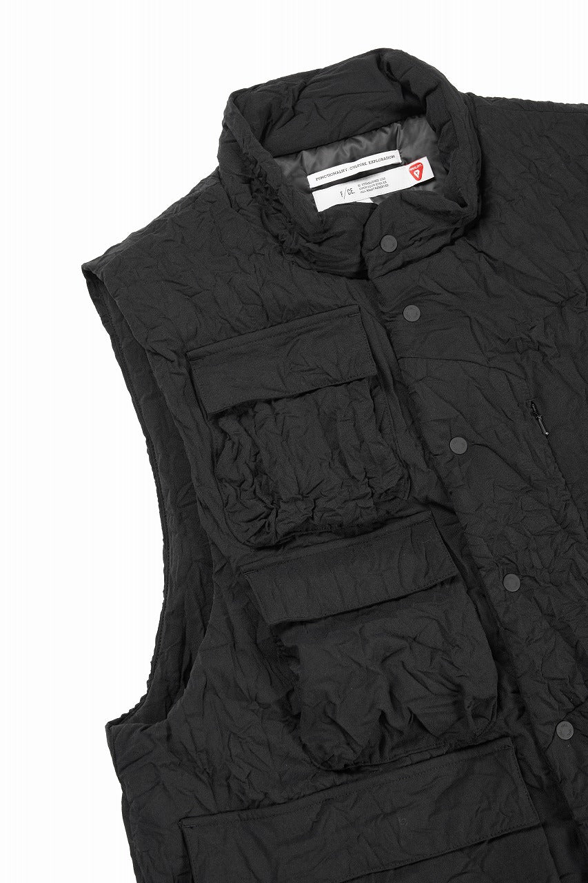 F/CE. INFINITY CREASE PRIMALOFT VEST (BLACK)