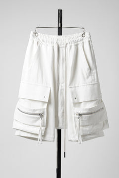 画像をギャラリービューアに読み込む, A.F ARTEFACT CARGO SHORTS / TWILL - COTTON &amp; HEMP (WHITE)