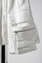 画像をギャラリービューアに読み込む, A.F ARTEFACT CARGO SHORTS / TWILL - COTTON &amp; HEMP (WHITE)