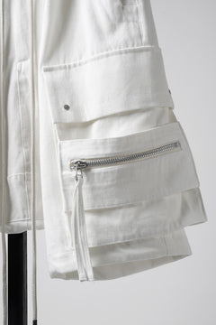 画像をギャラリービューアに読み込む, A.F ARTEFACT CARGO SHORTS / TWILL - COTTON &amp; HEMP (WHITE)
