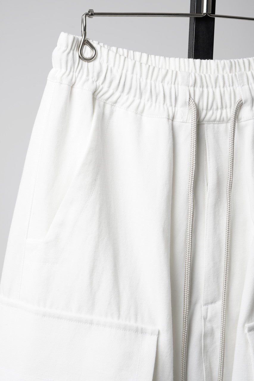画像をギャラリービューアに読み込む, A.F ARTEFACT CARGO SHORTS / TWILL - COTTON &amp; HEMP (WHITE)