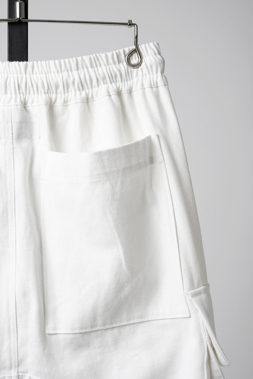 画像をギャラリービューアに読み込む, A.F ARTEFACT CARGO SHORTS / TWILL - COTTON &amp; HEMP (WHITE)