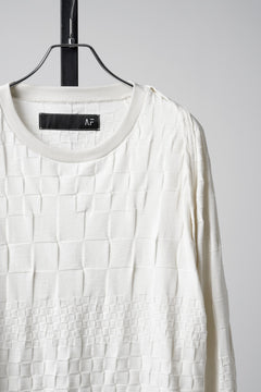 画像をギャラリービューアに読み込む, A.F ARTEFACT GRADIENT PLAID PATTERN SHIVA LONG SLEEVE TOPS (CREAM)