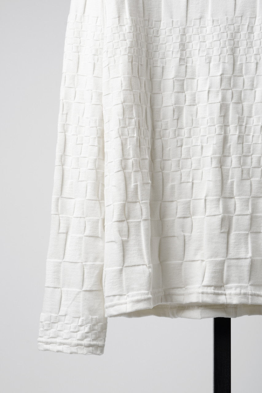 画像をギャラリービューアに読み込む, A.F ARTEFACT GRADIENT PLAID PATTERN SHIVA LONG SLEEVE TOPS (CREAM)