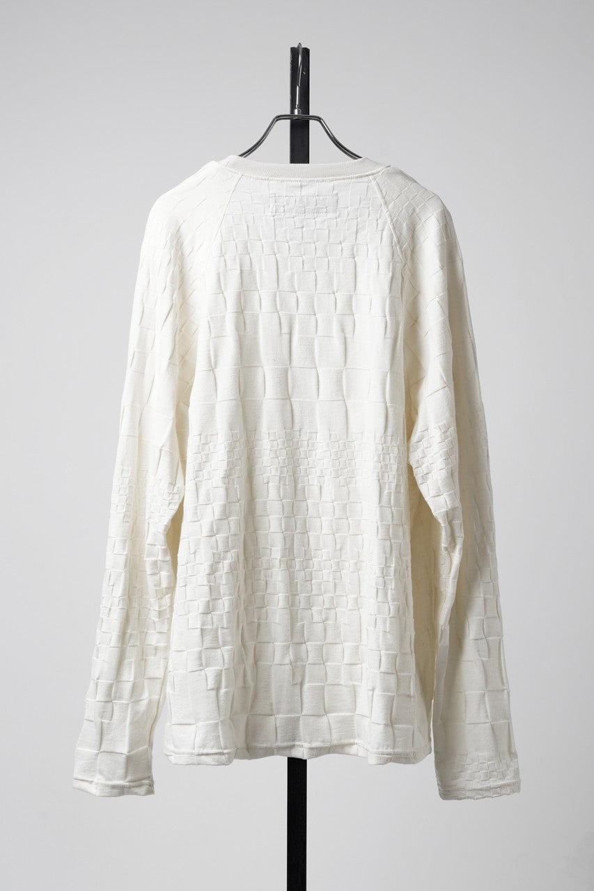 画像をギャラリービューアに読み込む, A.F ARTEFACT GRADIENT PLAID PATTERN SHIVA LONG SLEEVE TOPS (CREAM)