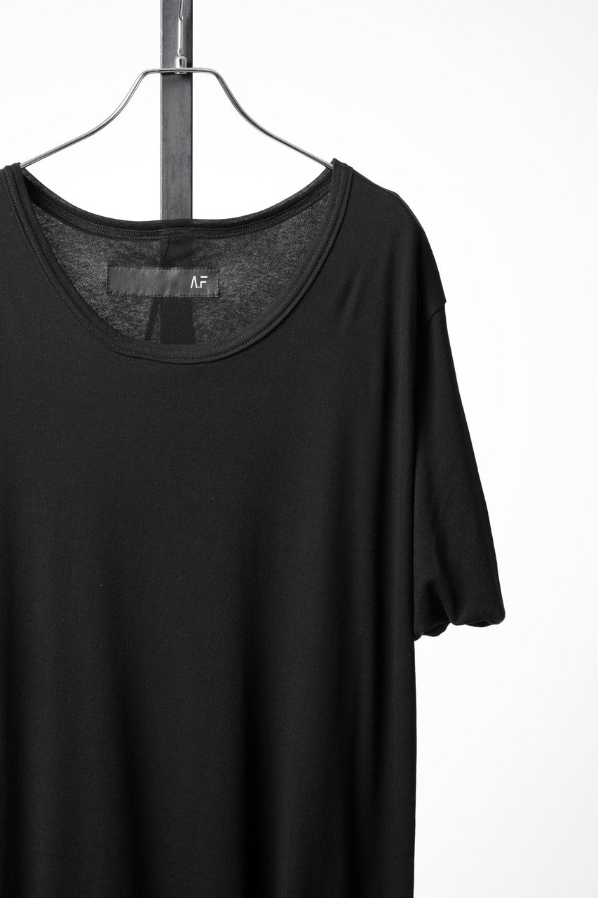 Load image into Gallery viewer, A.F ARTEFACT TWIST LAYERED SHORT SLEEVE TEE (BLACK)