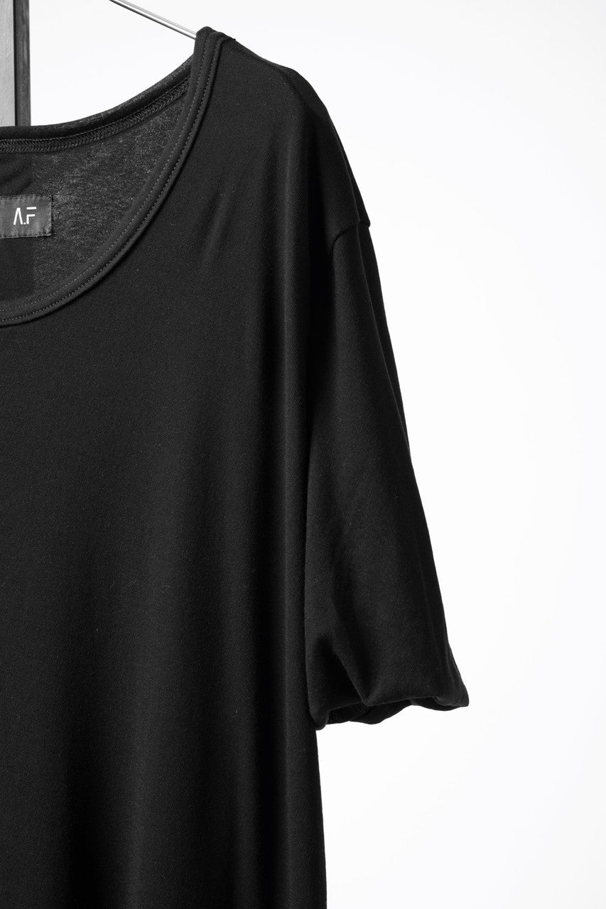 Load image into Gallery viewer, A.F ARTEFACT TWIST LAYERED SHORT SLEEVE TEE (BLACK)