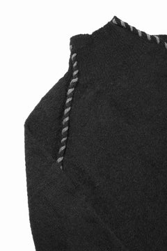画像をギャラリービューアに読み込む, thom/krom TURTLE NECK KNIT SWEATER / ALPACA WOOL (BLACK)