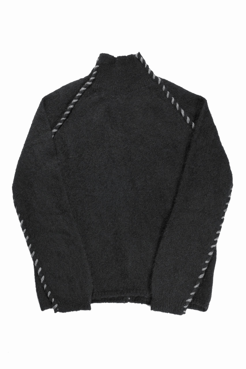thom/krom TURTLE NECK KNIT SWEATER / ALPACA WOOL (BLACK)