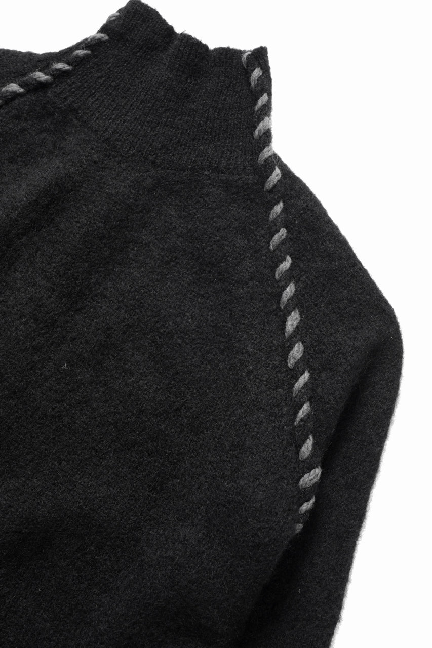 thom/krom TURTLE NECK KNIT SWEATER / ALPACA WOOL (BLACK)