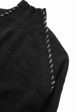 画像をギャラリービューアに読み込む, thom/krom TURTLE NECK KNIT SWEATER / ALPACA WOOL (BLACK)
