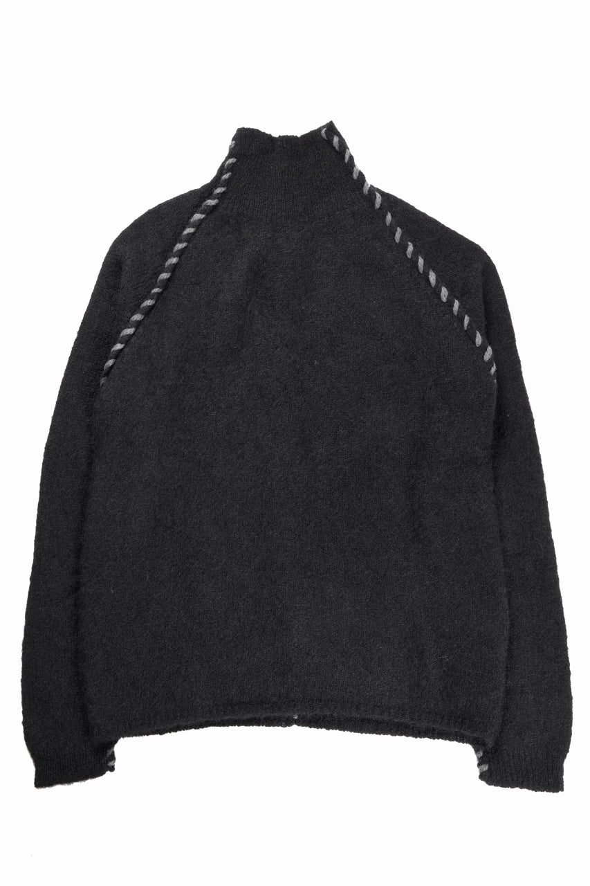 thom/krom TURTLE NECK KNIT SWEATER / ALPACA WOOL (BLACK)