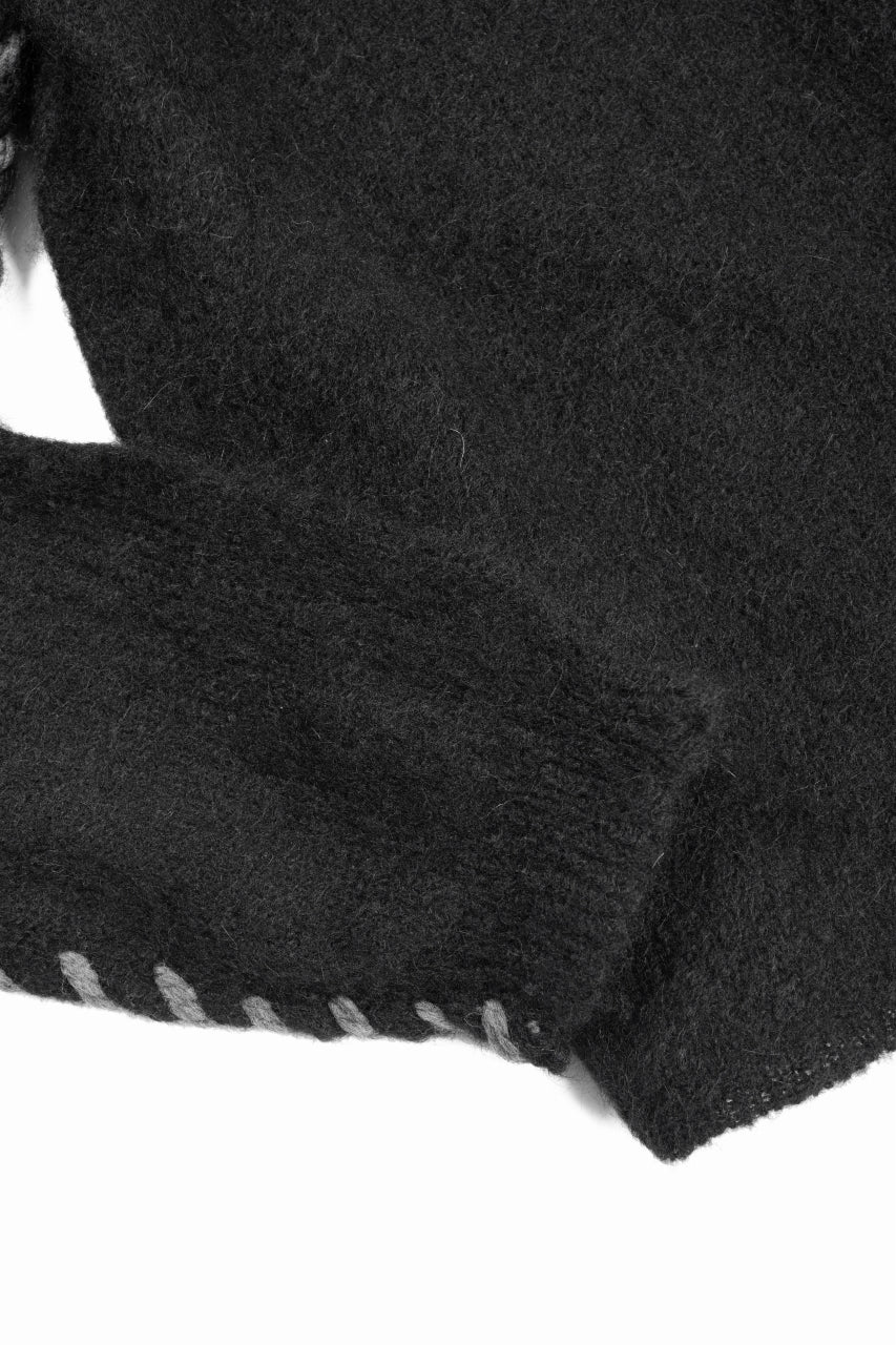 画像をギャラリービューアに読み込む, thom/krom TURTLE NECK KNIT SWEATER / ALPACA WOOL (BLACK)