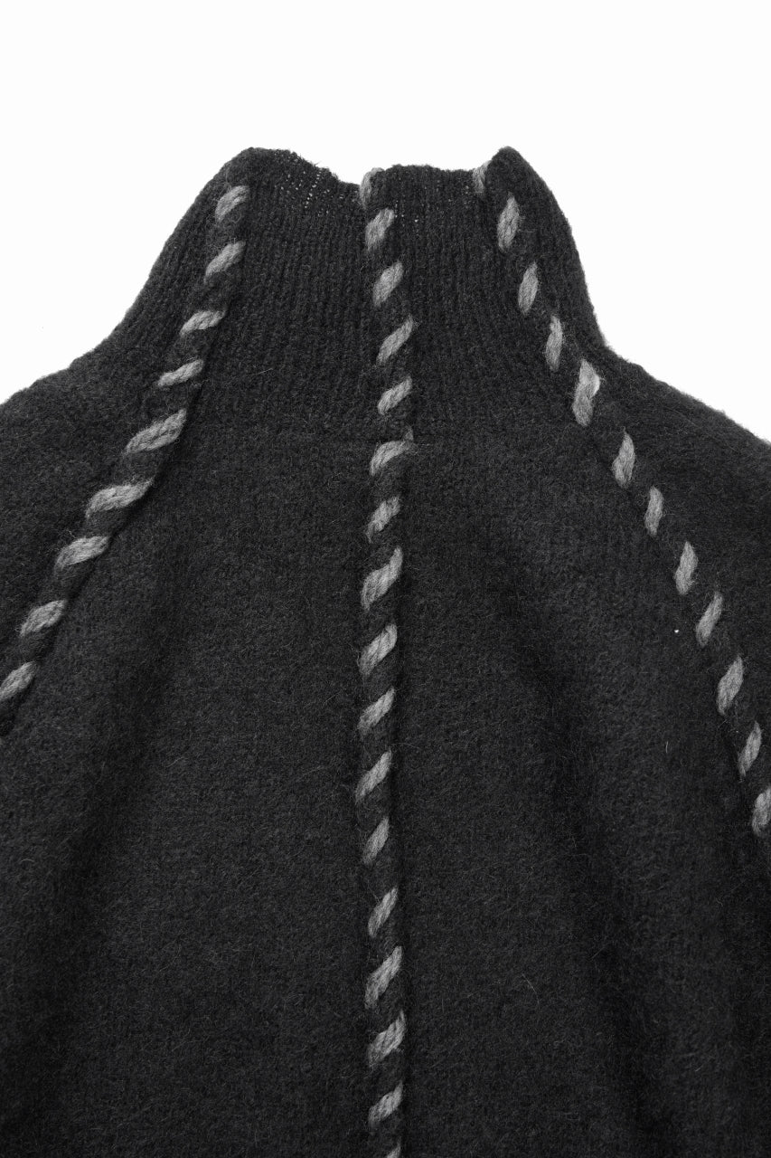 thom/krom TURTLE NECK KNIT SWEATER / ALPACA WOOL (BLACK)
