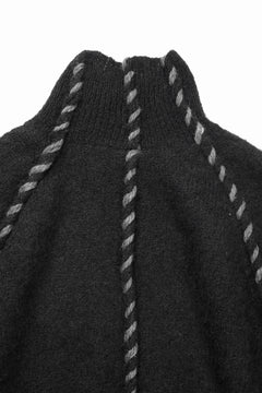 画像をギャラリービューアに読み込む, thom/krom TURTLE NECK KNIT SWEATER / ALPACA WOOL (BLACK)