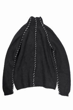 画像をギャラリービューアに読み込む, thom/krom TURTLE NECK KNIT SWEATER / ALPACA WOOL (BLACK)