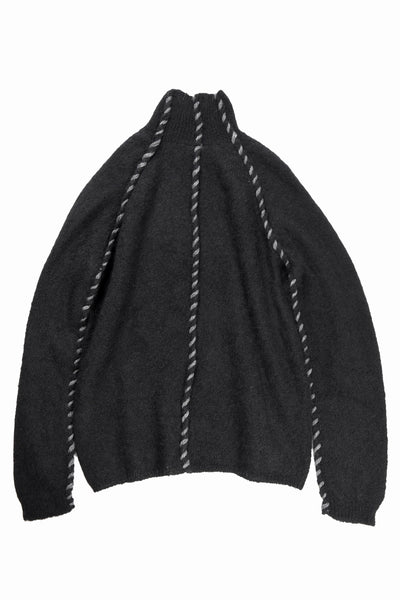 thom/krom TURTLE NECK KNIT SWEATER / ALPACA WOOL (BLACK)