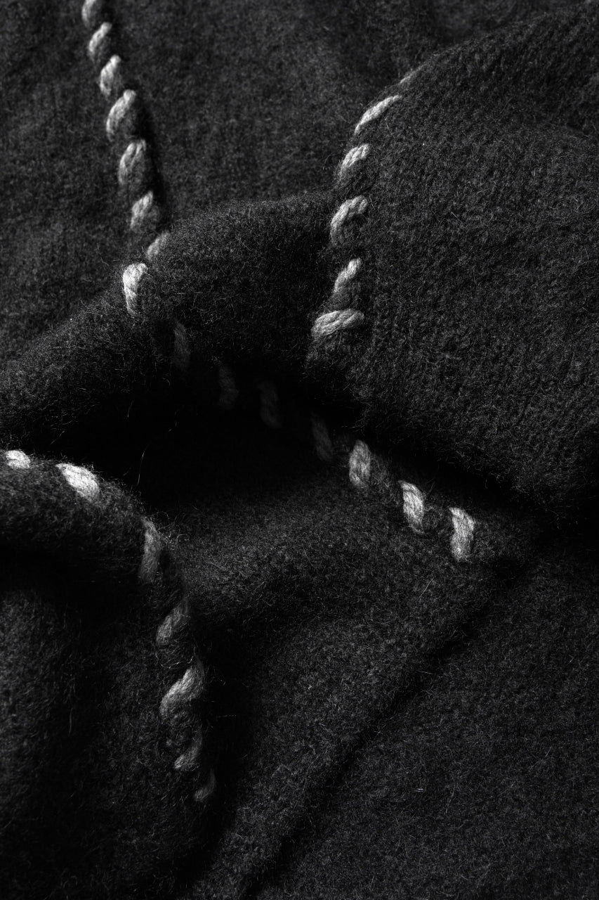 画像をギャラリービューアに読み込む, thom/krom TURTLE NECK KNIT SWEATER / ALPACA WOOL (BLACK)