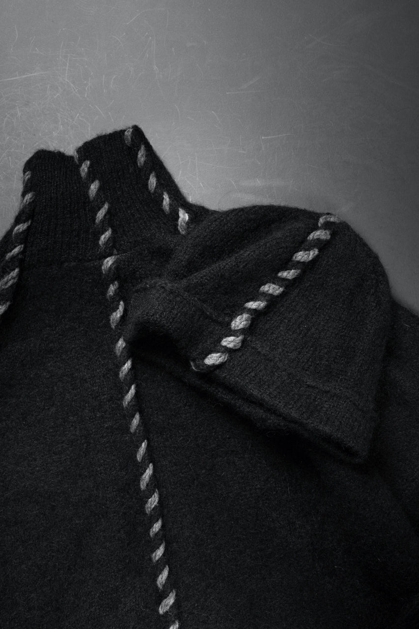 画像をギャラリービューアに読み込む, thom/krom TURTLE NECK KNIT SWEATER / ALPACA WOOL (BLACK)