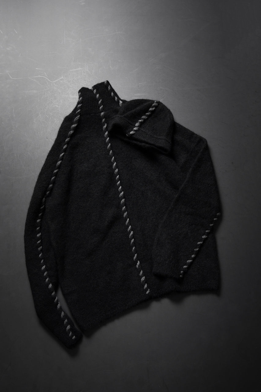 thom/krom TURTLE NECK KNIT SWEATER / ALPACA WOOL (BLACK)
