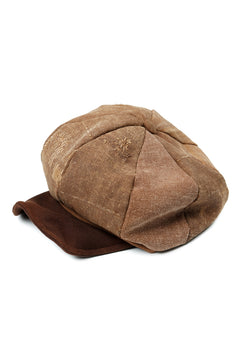 Load image into Gallery viewer, ierib exclusive Casquette / Vintage SAKABUKURO × Lamb Suede Leather (BROWN #A)