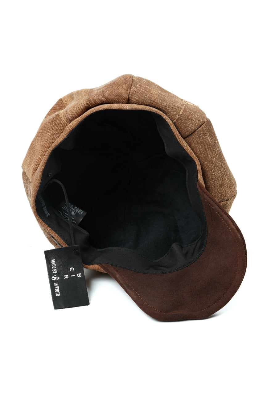 Load image into Gallery viewer, ierib exclusive Casquette / Vintage SAKABUKURO × Lamb Suede Leather (BROWN #A)