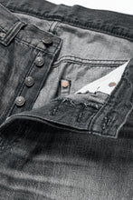 Load image into Gallery viewer, FULLCOUNT "Dartford" 1101BKSSHW Straight Jeans / 11.5oz Zimbabwe Selvedge Denim (BLACK / VINTAGE FADED)