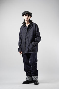 Load image into Gallery viewer, FULLCOUNT x GDC GFC2001 Leather Collar Denim Chore Jacket (INDIGO)