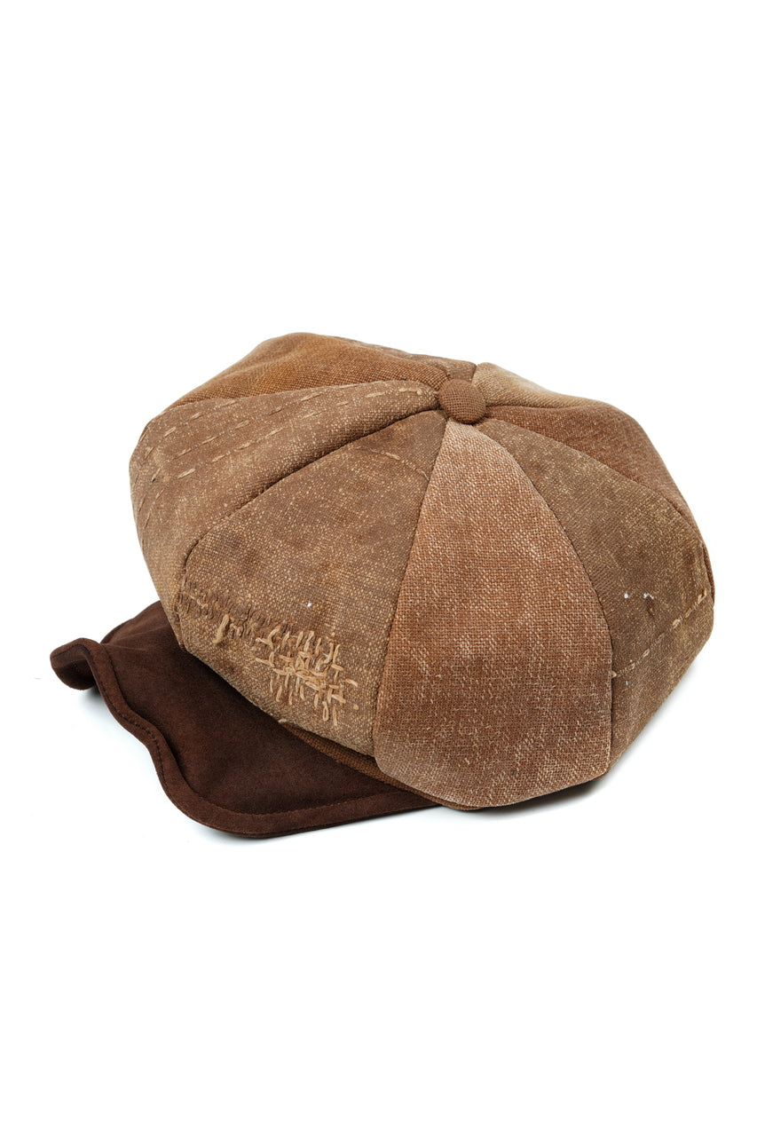 Load image into Gallery viewer, ierib exclusive Casquette / Vintage SAKABUKURO × Lamb Suede Leather (BROWN #B)