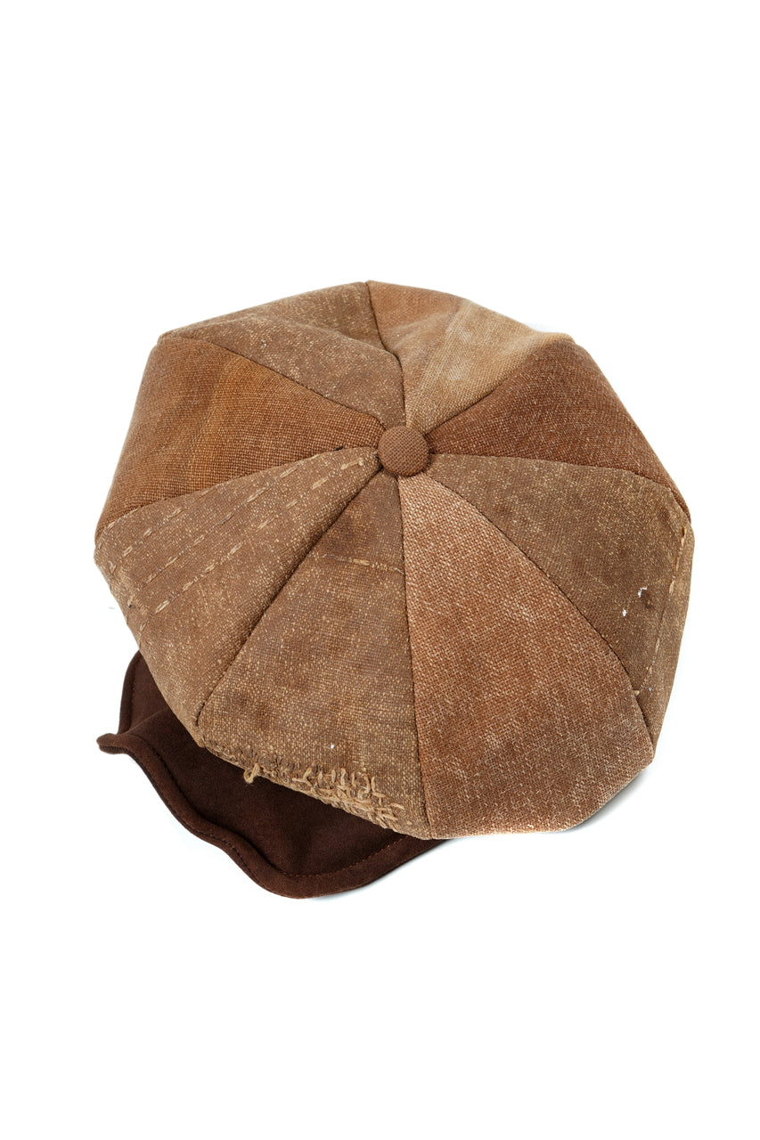 Load image into Gallery viewer, ierib exclusive Casquette / Vintage SAKABUKURO × Lamb Suede Leather (BROWN #B)
