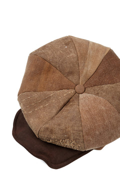 Load image into Gallery viewer, ierib exclusive Casquette / Vintage SAKABUKURO × Lamb Suede Leather (BROWN #B)