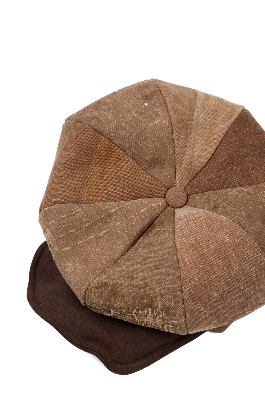 Load image into Gallery viewer, ierib exclusive Casquette / Vintage SAKABUKURO × Lamb Suede Leather (BROWN #B)