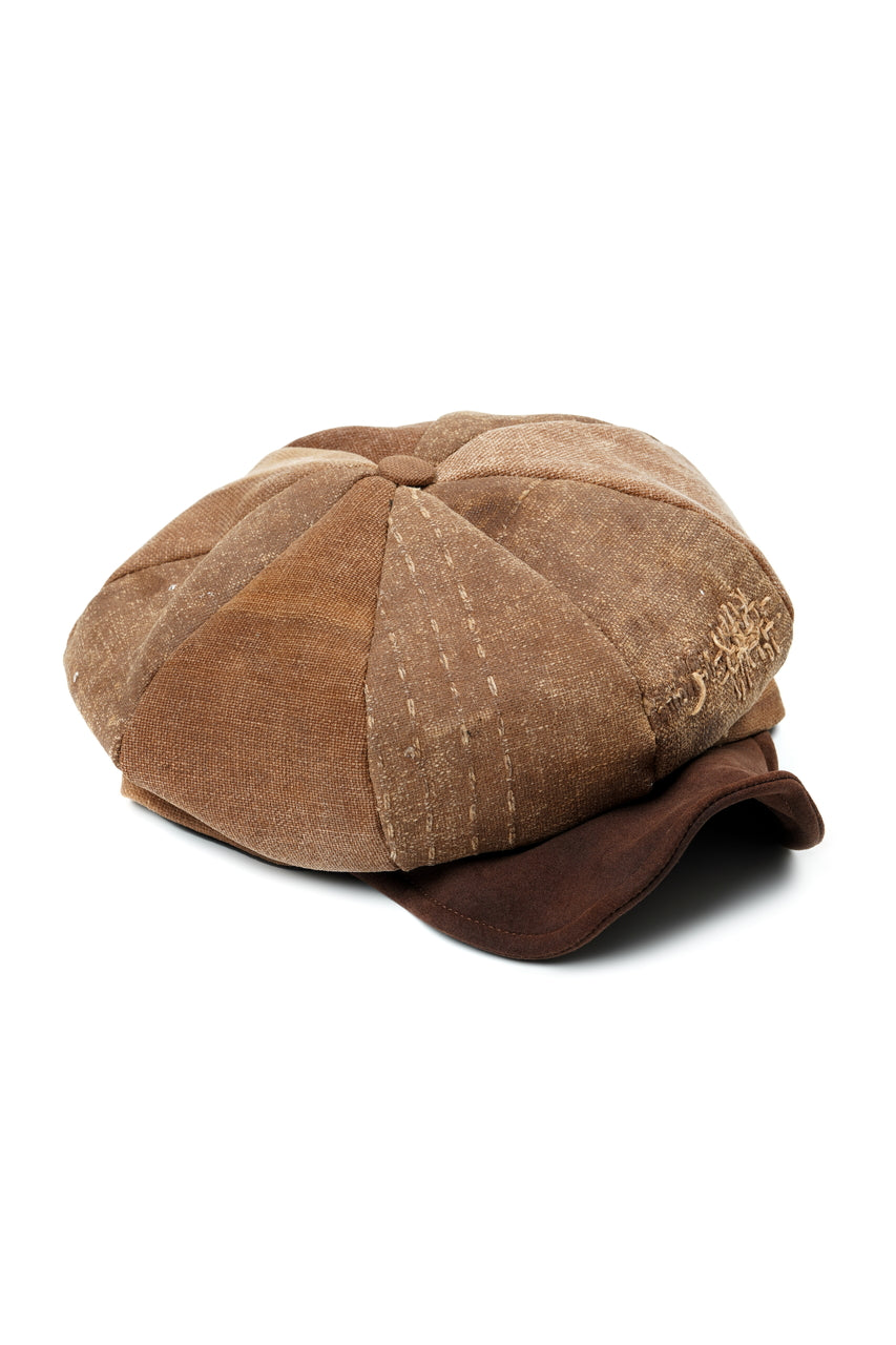 Load image into Gallery viewer, ierib exclusive Casquette / Vintage SAKABUKURO × Lamb Suede Leather (BROWN #B)