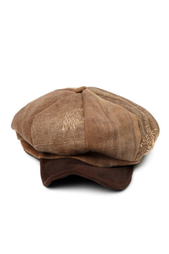 Load image into Gallery viewer, ierib exclusive Casquette / Vintage SAKABUKURO × Lamb Suede Leather (BROWN #B)