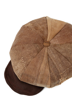 Load image into Gallery viewer, ierib exclusive Casquette / Vintage SAKABUKURO × Lamb Suede Leather (BROWN #B)
