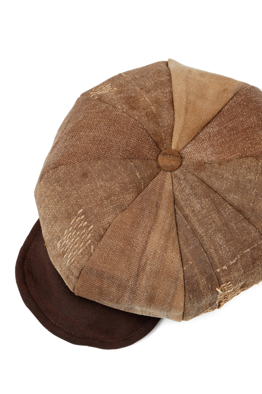Load image into Gallery viewer, ierib exclusive Casquette / Vintage SAKABUKURO × Lamb Suede Leather (BROWN #B)