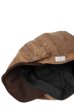 Load image into Gallery viewer, ierib exclusive Casquette / Vintage SAKABUKURO × Lamb Suede Leather (BROWN #B)