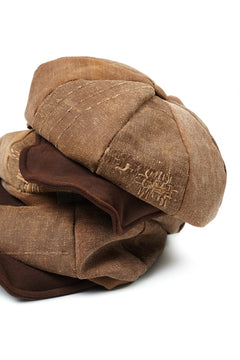 Load image into Gallery viewer, ierib exclusive Casquette / Vintage SAKABUKURO × Lamb Suede Leather (BROWN #B)