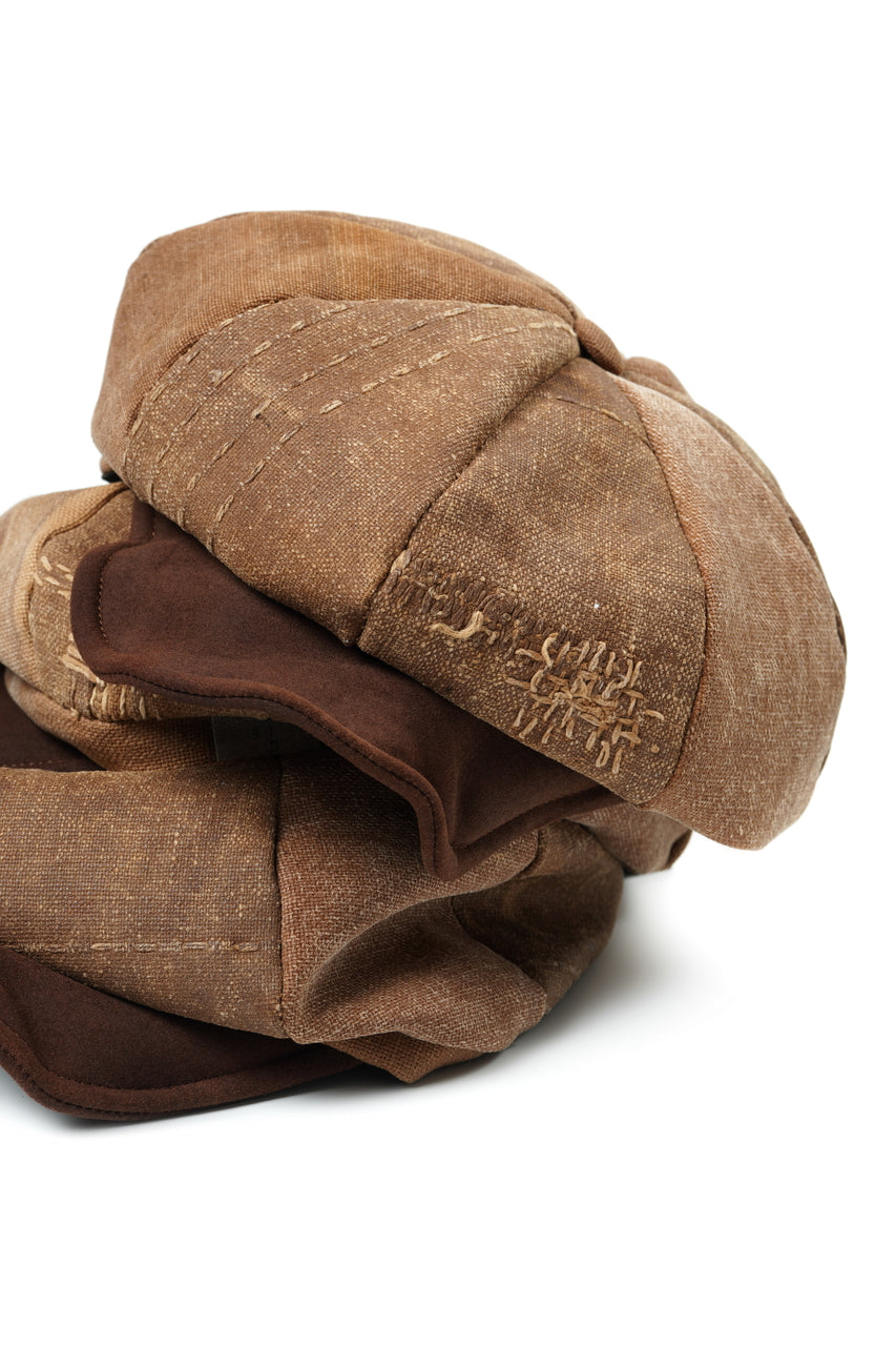 Load image into Gallery viewer, ierib exclusive Casquette / Vintage SAKABUKURO × Lamb Suede Leather (BROWN #B)
