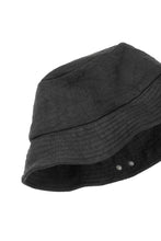 Load image into Gallery viewer, ierib exclusive Bucket Hat / Heavy Linen Canvas (BLACK EDITON)