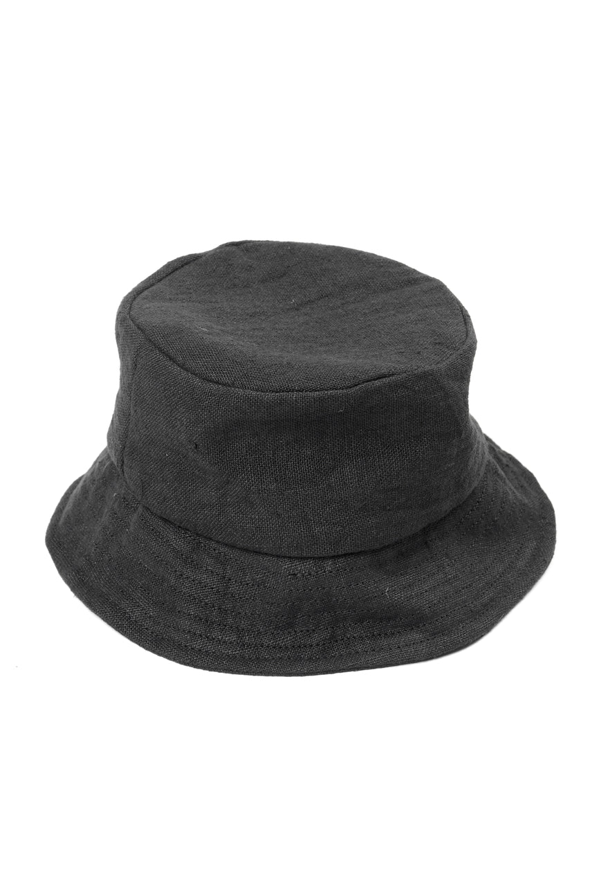 Load image into Gallery viewer, ierib exclusive Bucket Hat / Heavy Linen Canvas (BLACK EDITON)